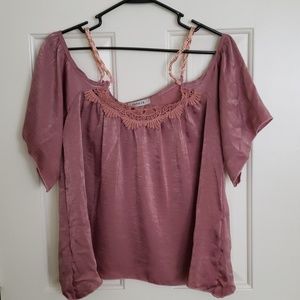 PAPAYA COLD SHOULDER TOP